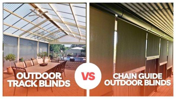 Outdoor Track Blinds and Chain Guide Outdoor Blinds Comparison