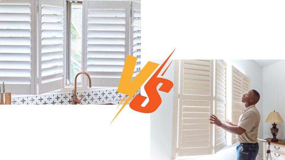 Hinged Plantation Shutters and Bi-Fold Plantation Shutters Comparison